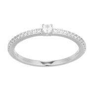 Zilveren ring met een zirkoon (Adela Silber)