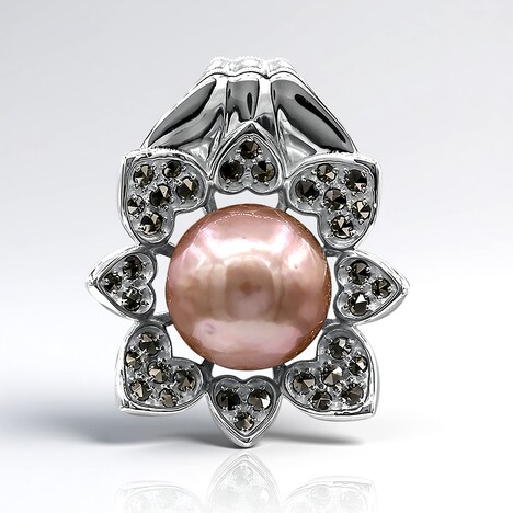 Pendentif en argent et Perle Ming (Annette classic)