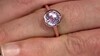 Zilveren ring met een kunziet