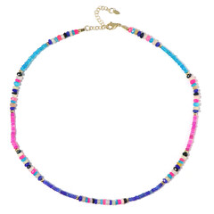 Collier en argent et Opale bleue d'Éthiopie
