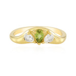 Zilveren ring met een vesuvianiet