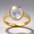 Anello in oro con Pietra di Luna Blu (CIRARI)
