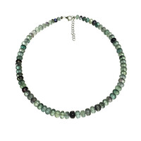 Collier en argent et Fluorite