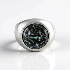 Anello in argento con Opale Leopardo