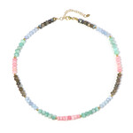 Collana in argento con Opale Rosa