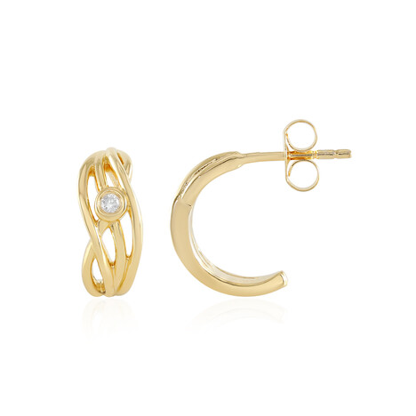 I2 (H) Brillant-Silberohrringe