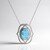 Collier en argent et Topaze bleu ciel
