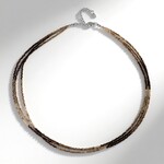 Collana in argento con Quarzo Fumè