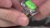 Anillo en plata con Turquesa verde Mohave Kingman (Faszination Türkis)