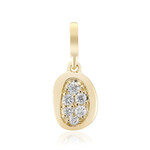 9K SI1 (G) Diamond Gold Pendant (Annette)