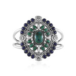 Brazalete en plata con Crisocola (Desert Chic)