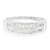 Anillo de hombre en plata con Topacio blanco