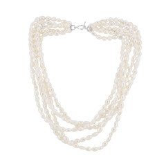 Collier en argent et Perle keshi blanche d’eau douce (TPC)