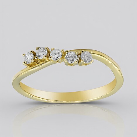 Anello in oro con Diamante SI2 (H) (CIRARI)