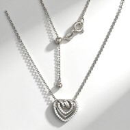 Collar en plata con Zircón (Adela Silber)