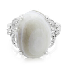 Anello in argento con Agata Botswana