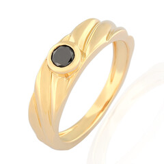 Anello in oro con Diamante Nero (de Melo)