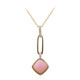 14K Pink Opal Gold Necklace (CIRARI)