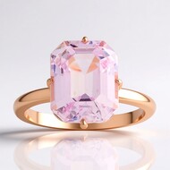 Anello in argento con Kunzite
