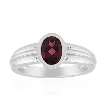 Anello in argento con Granato Roshoite (Pallanova)