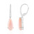Zilveren oorbellen met roze opalen (de Melo Essence)