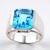 Anello in argento con Topazio Marambaia