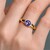 Tanzanite Silver Ring (Adela Silber)