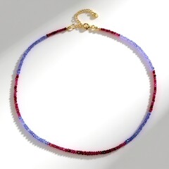 Collana in argento con Rubino del Madagascar