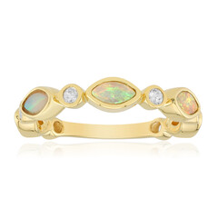 Australischer Opal-Silberring