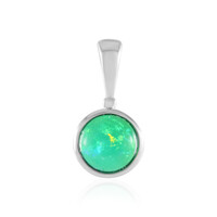 Äthiopischer Grüner Opal-Silberanhänger