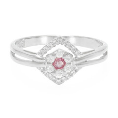 Anillo en plata con Zafiro Padparadscha