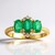 Anello in oro con Smeraldo Zambia