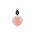 Pink Opal Silver Pendant