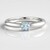 Anello in argento con Acquamarina Brasiliana