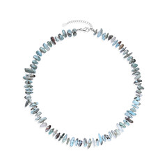 Collar en plata con Larimar