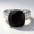 Anello in argento con Quarzo Rutilato Nero