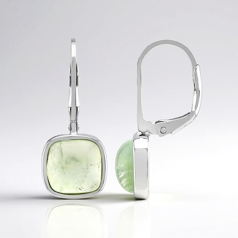 Orecchini in argento con Prehnite