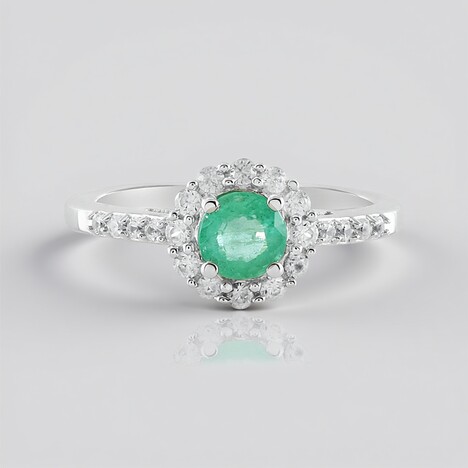 Anello in argento con Smeraldo Russo