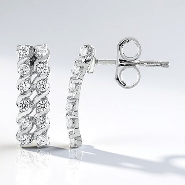 Orecchini in argento con Zircone