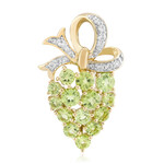 Peridot-Silberanhänger