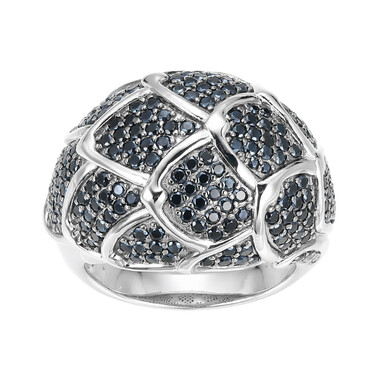 Anello in argento con Spinello Nero