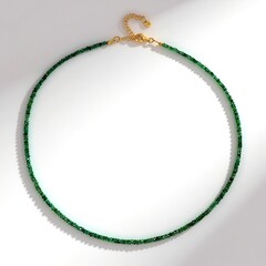 Collana in argento con Smeraldo Zambia