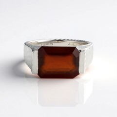 Anello in argento con Granato Essonite (de Melo Essence)