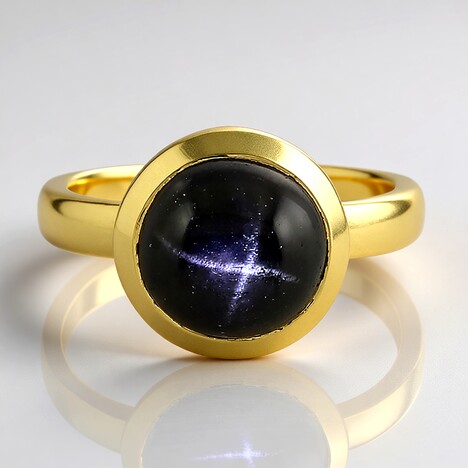 Anello in argento con Diopside Stellato d'India