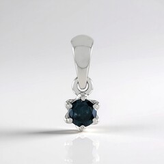 Ciondolo in oro con Diamante Blu I2 (SUHANA)