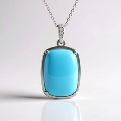 Collana in argento con Turchese Kingman (Faszination Türkis)