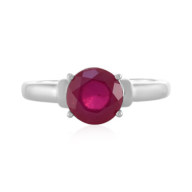 Anello in argento con Rubino del Madagascar