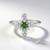 Anello in argento con Diopside Russo