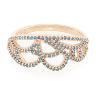 Fancy-Diamant-Silberring