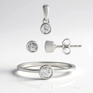 Anello in argento con Zircone (de Melo)